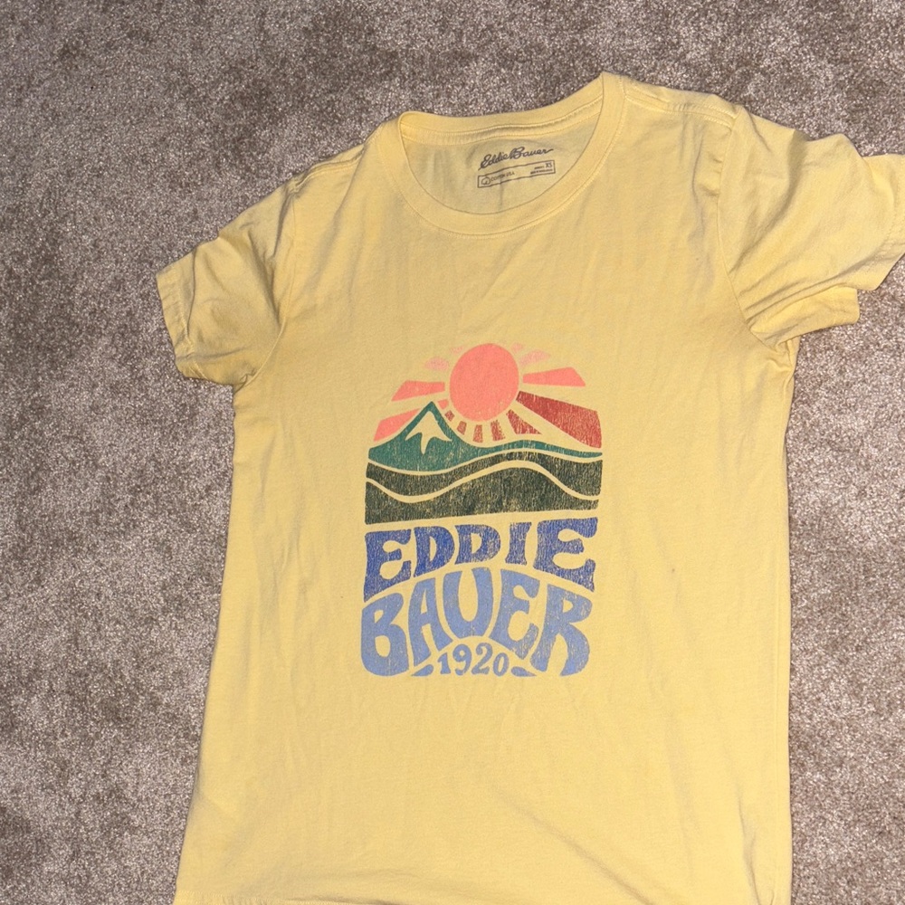 Eddie Bauer Kids Sun and Mountain Yellow Tee
